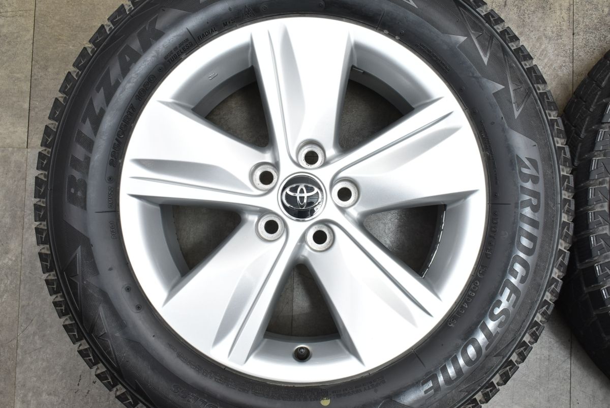 トヨタ60系ハリアー純正ホイールスタッドレスタイヤ225/65R17 4本セット