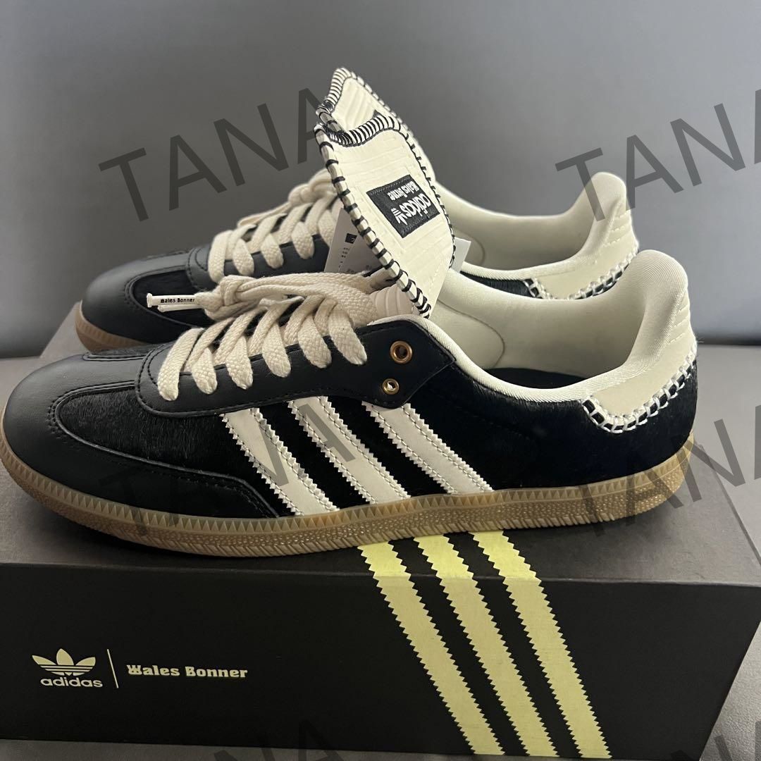 未使用 Adidas samba Wales Bonner カップルシューズ レディース/メンズ Black 箱付 - メルカリ