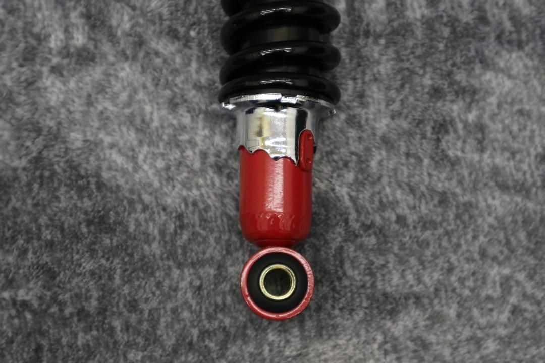 細巻き　旧車　サスペンション　３２５ｍｍ　黒赤　汎用 Amazon | 汎用 細巻き サス 325mm 黒×赤/旧車サス リア