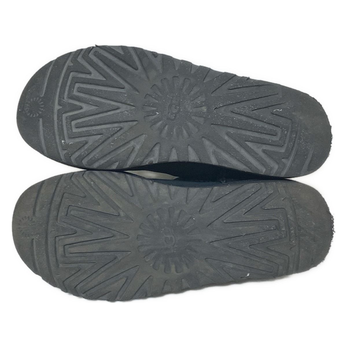 UGG アグ ショートブーツ 23 レディース - 黒 ムートン KIN-KAAI_COM