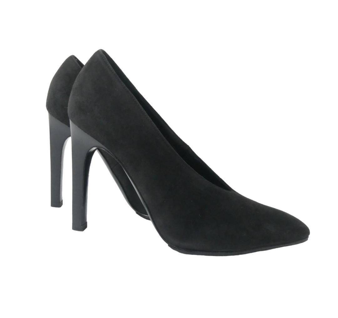 未使用級 エルメス Vカット パンプス レザー ポインテッドトゥ 黒 23.5 美品 HERMES エルメス サイズ35 約22㎝ パンプス Vカット ポインテッド