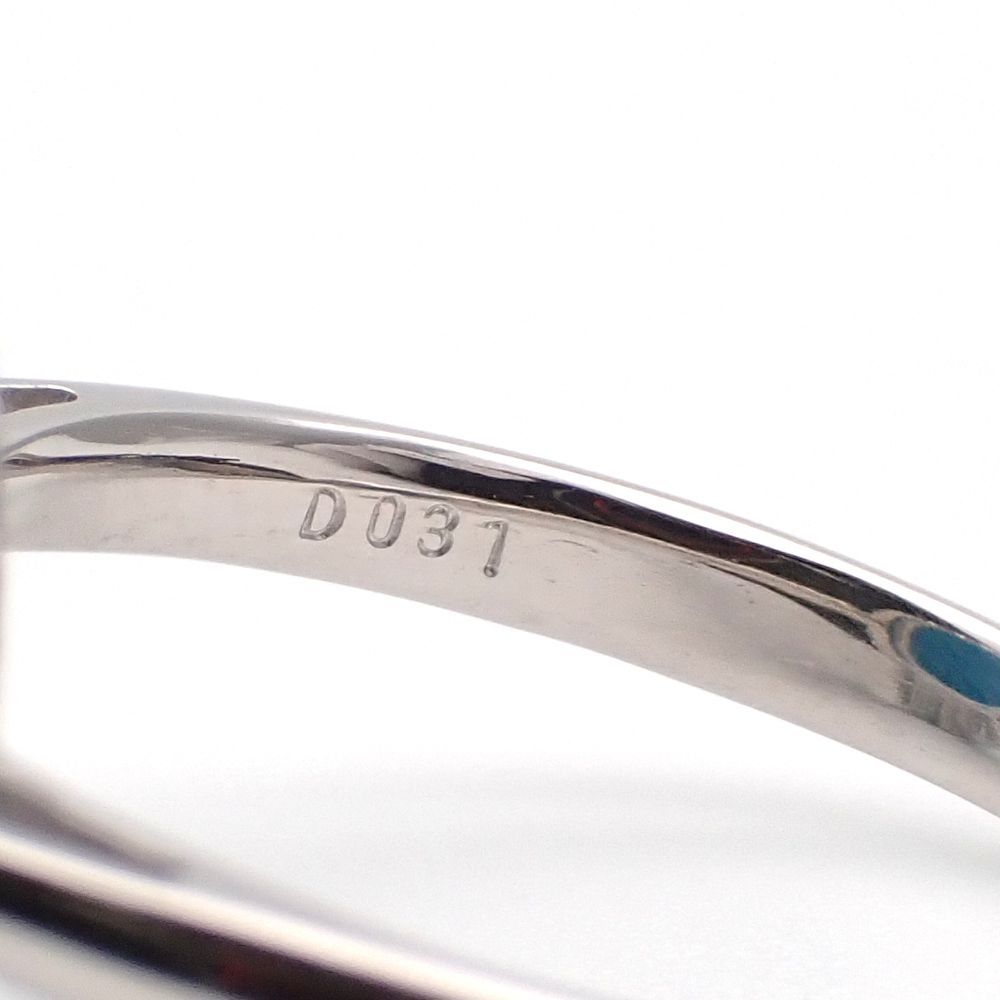 Pt900 プラチナ トルコ石 3.61ct ダイヤモンド 0.31ct 指輪