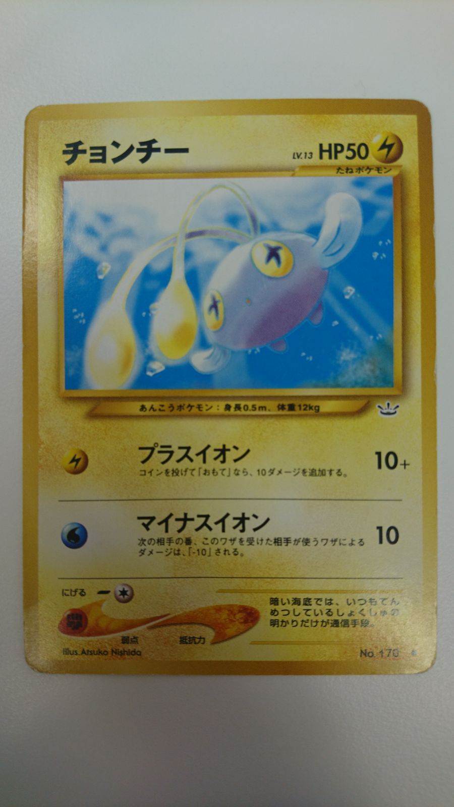 チョンチー プラスイオン マイナスイオン