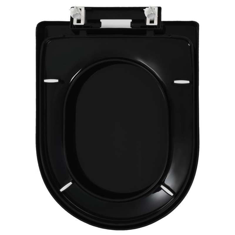 ソフトクローズトイレシートクイックリリースデザインブラック