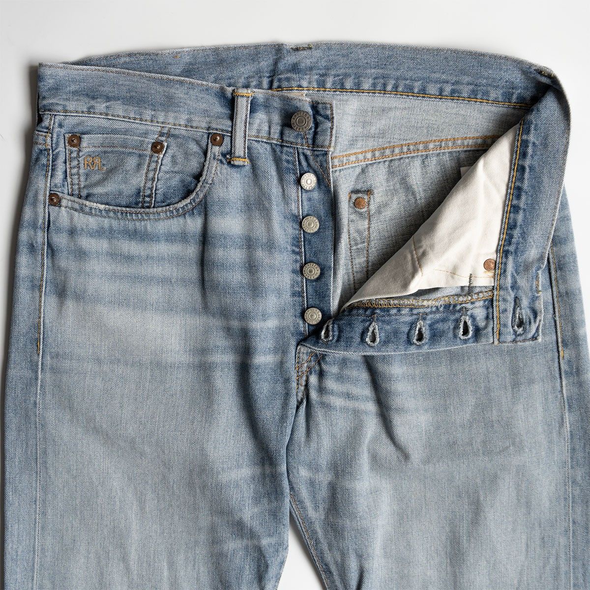 美品】 RRL 【STRAIGHT-LEG JEANS】【アメリカ製】30×30