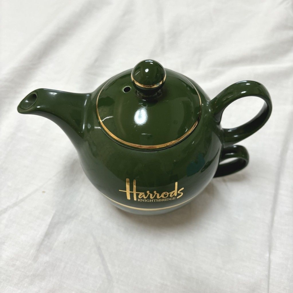 Harrods ハロッズ ティーポット ティーフォーワン 陶器製 グリーン - メルカリ