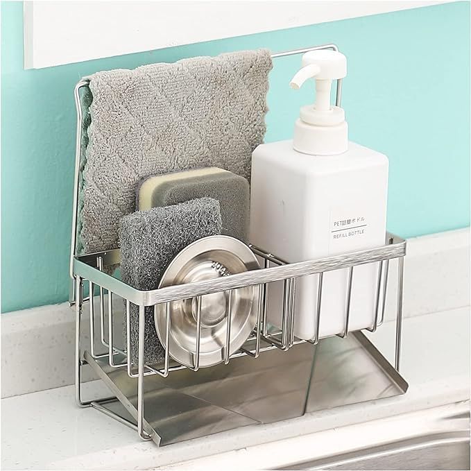 在庫処分】Sitengle スポンジ置き キッチン スポンジ洗剤置き 18/8