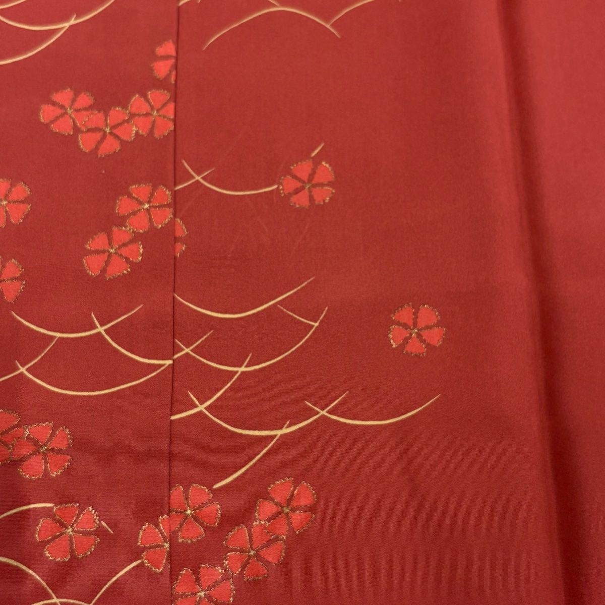 小紋 身丈160.5cm 裄丈65cm 正絹 美品 名品 【中古】（結城紬 身丈  