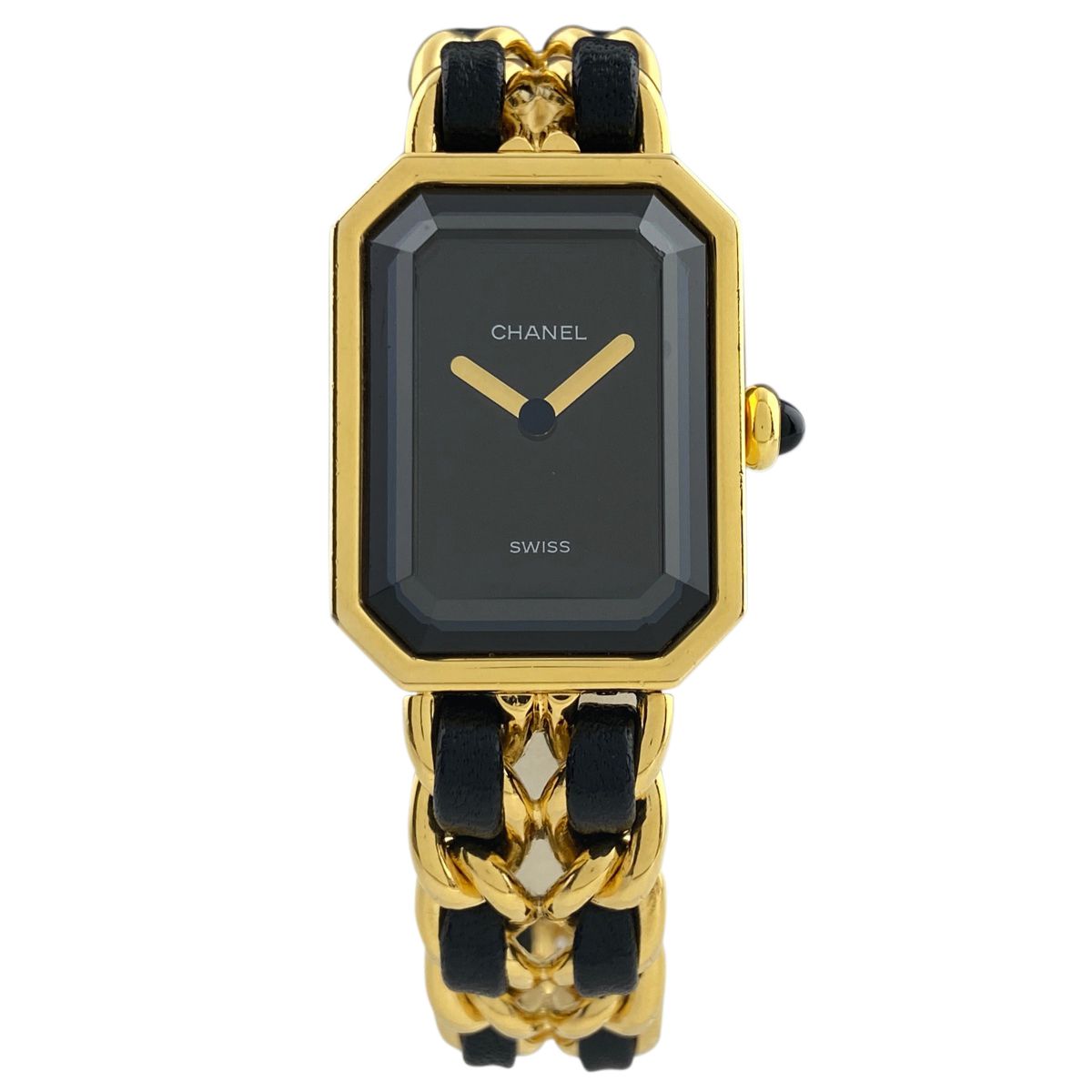 シャネル CHANEL プルミエール Mサイズ H0001 腕時計 SS レザー  