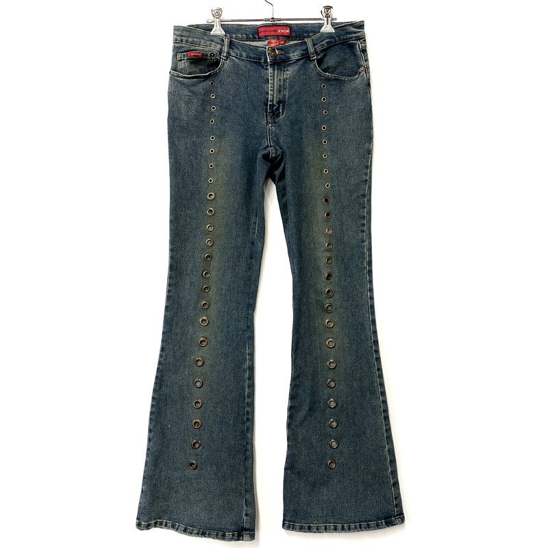 メンズ LE MORE リモア DESIGN FLARE DENIM PANTS デザイン フ デニムパンツ ジーンズ ボトムス 157-250304-as-10-IZU