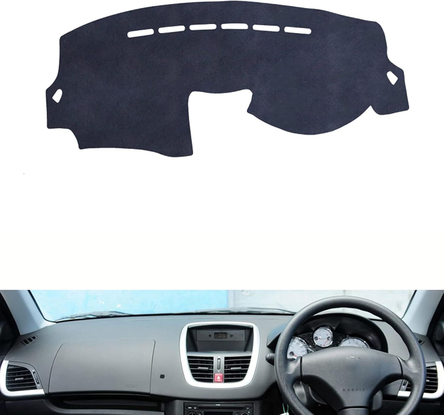 レザー 素材 ダッシュボードマット適合プジョー 207 車種 設計ダッシュボードカバー日焼け防止 ダッシュボード用の抗紫外線パッドイ