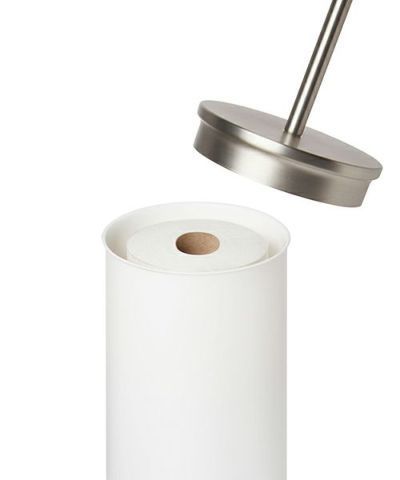 umbra アンブラ ポータルー トイレットペーパースタンド ホワイト&times;マットシルバー ペーパーホルダー　収納  家具 北欧家具