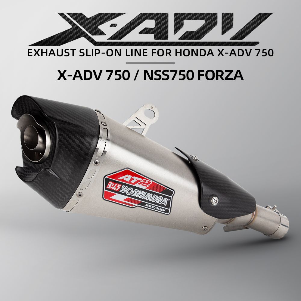 ADV 750 NSS750 750 バイク 排気システムカスタム ヘッダーチューブミドルテールリンクパイプ YOSHIMURA AT2 マフラー