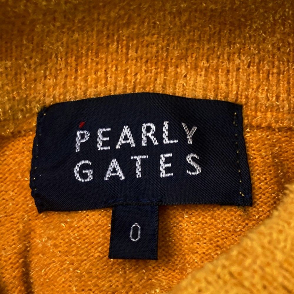 サイズ：0 PEARLY GATES パーリーゲイツ 2023年モデル ニット 長袖ワンピース  イエロー系 [240101380942] ゴルフウェア レディース ストスト サイズ：0 PEARLY GATES パーリーゲイツ 2023年モデル ニット