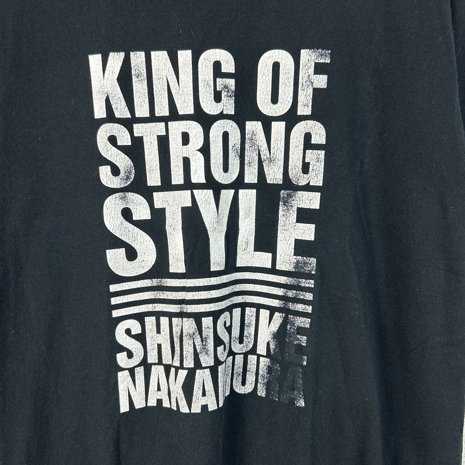 新日本プロレス Tシャツ 半袖 中邑真輔 KING OF STRONG STYLE