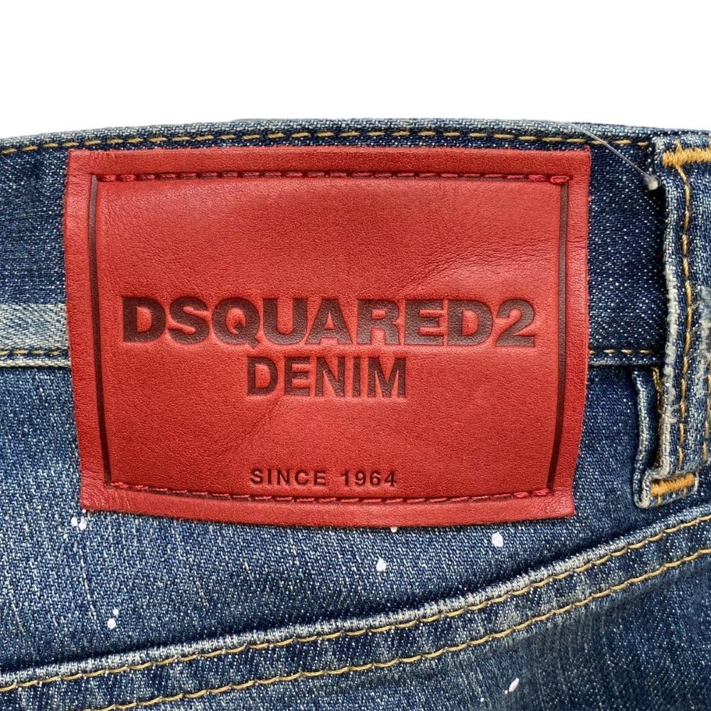 DSQUARED2 ダメージ加工デニムパンツ サイズ46 インディゴ