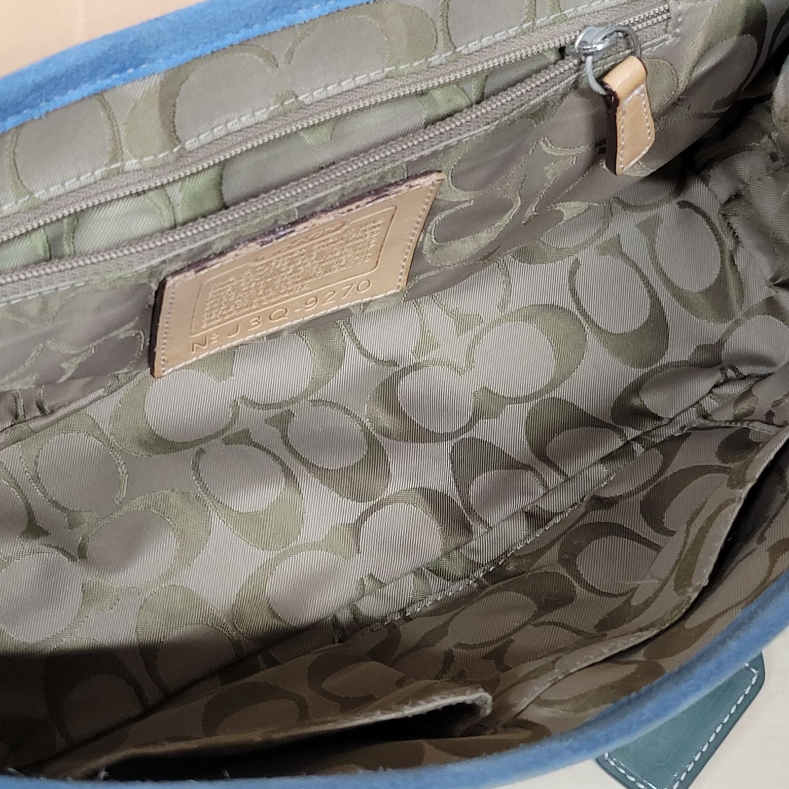 55 COACH コーチ スエード ハンドバッグ - メルカリ