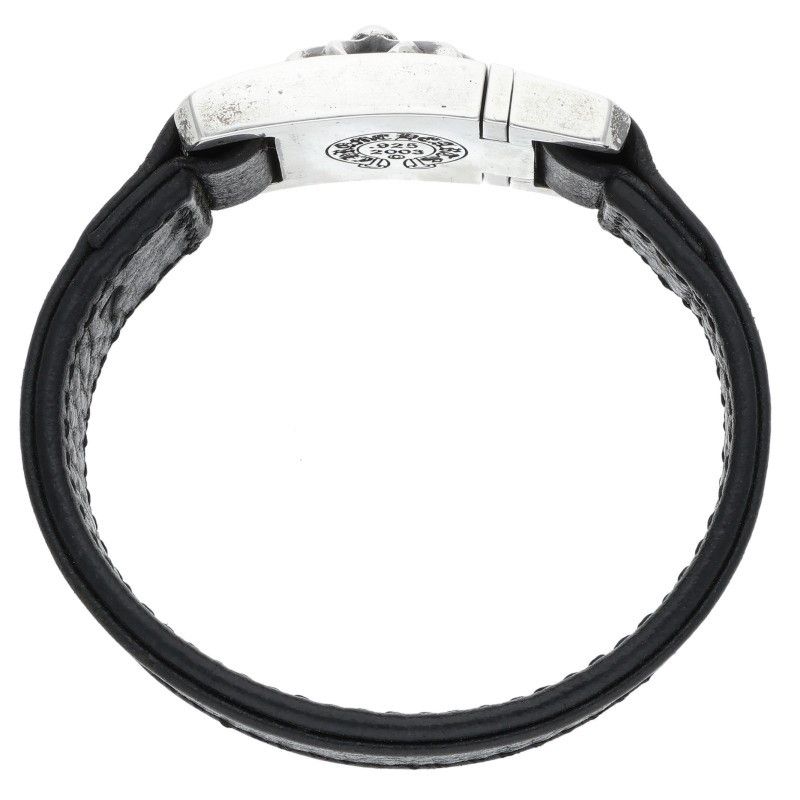 人気商品！ クロムハーツ HARNESS CLASP ハーネスクラスプ レザーブレスレット メンズ 7