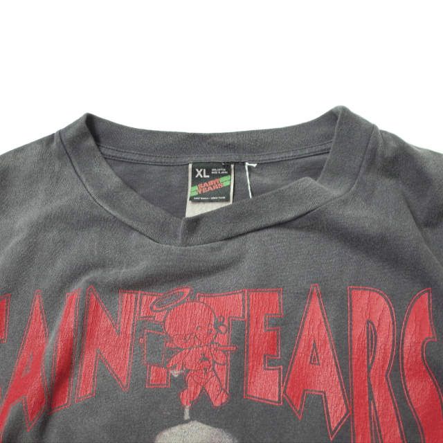 SAINT MICHAEL x DENIM TEARS セントマイケル デニムティアーズ 22SS 別注 日本製 FACES SS TEE  グラフィックTシャツ SM-S22-0000-063 XL BLACK 半袖 SAINT Mxxxxxx mc68530