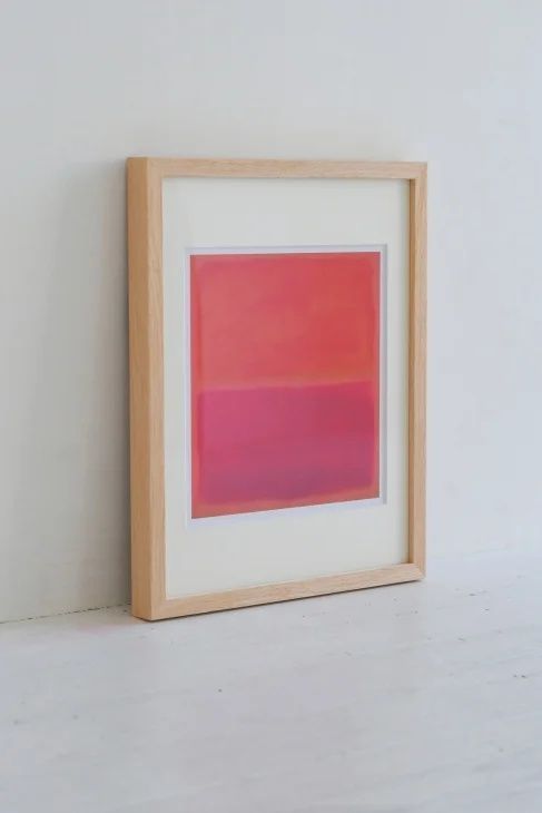 MARK ROTHKO マーク ロスコ | No.3 1967 | アートプリント | ポスター フレーム付き 北欧 モダンアート 抽象画 アートポスター ギフト ナチュラル 玄関 ポスター リビング アート 木製 フレーム 天然木