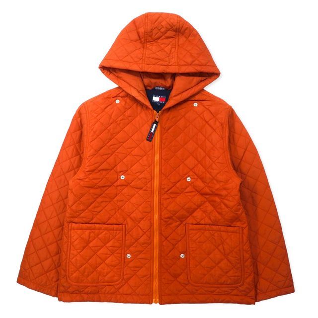 TOMMY HILFIGER 90年代 3WAY レイヤードデザイン ピーコート XL ネイビー コットン フラッグロゴワッペン 中綿ライナー着脱式