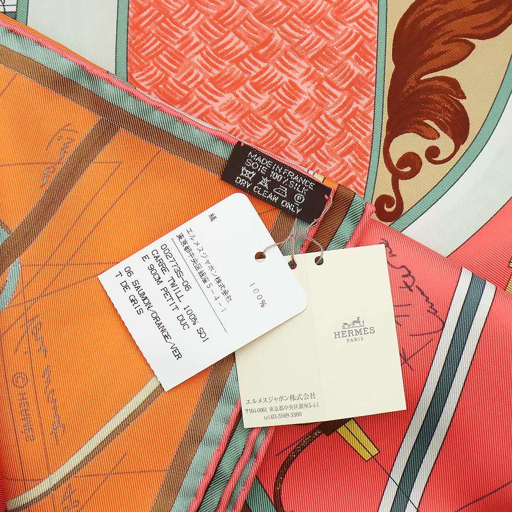 エルメス カレ 90 Petit Duc プティ デュック 馬車 スカーフ