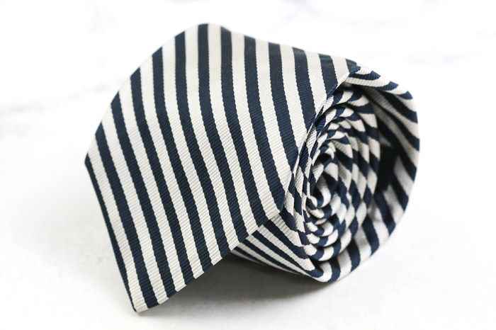 ブルックスブラザーズ ブランド ネクタイ ストライプ シルク アメリカ製 PO メンズ ネイビー Brooks Brothers 【中古】