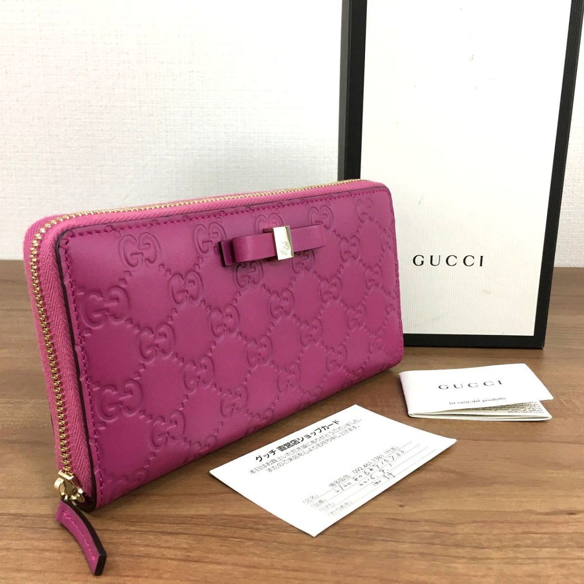 未使用品 GUCCI ジップラウンドファスナーウォレット 457 長財布