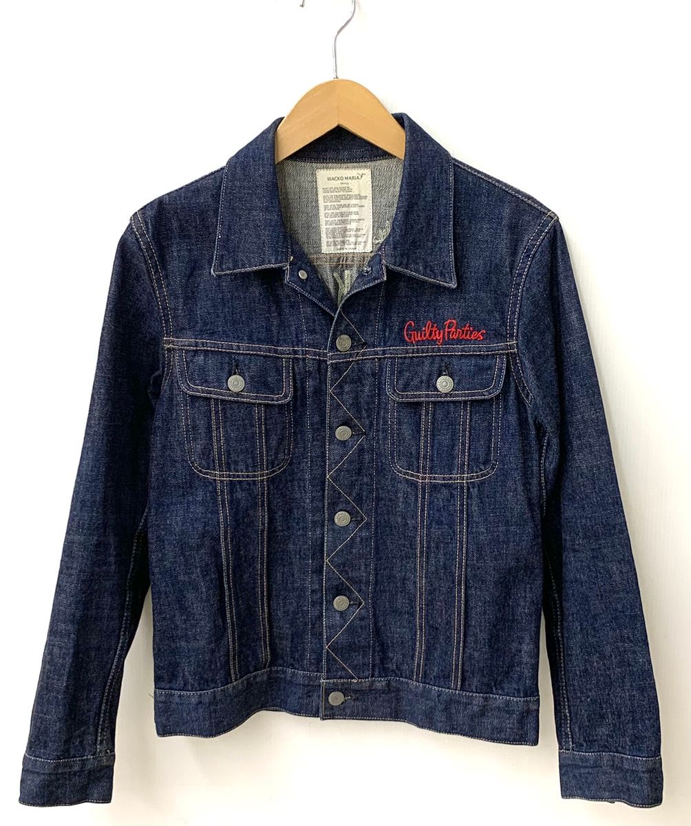 ワコマリア WACKO MARIA 刺繍入りデニムジャケット ジャケット ロゴ