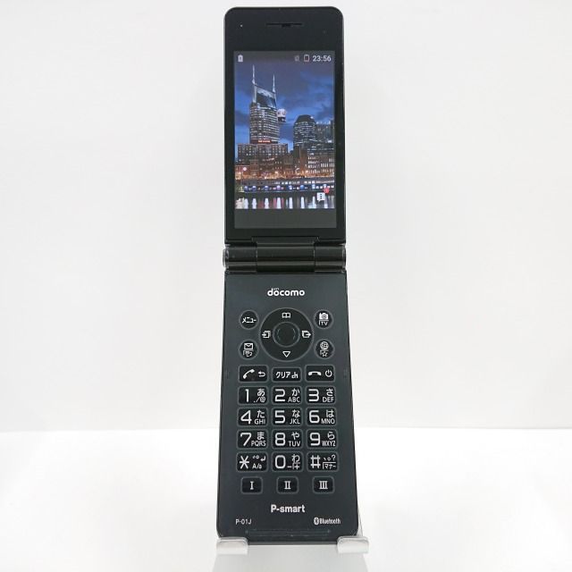 未使用品 : docomo P-smart ケータイ P-01J : ホワイト - 携帯電話本体