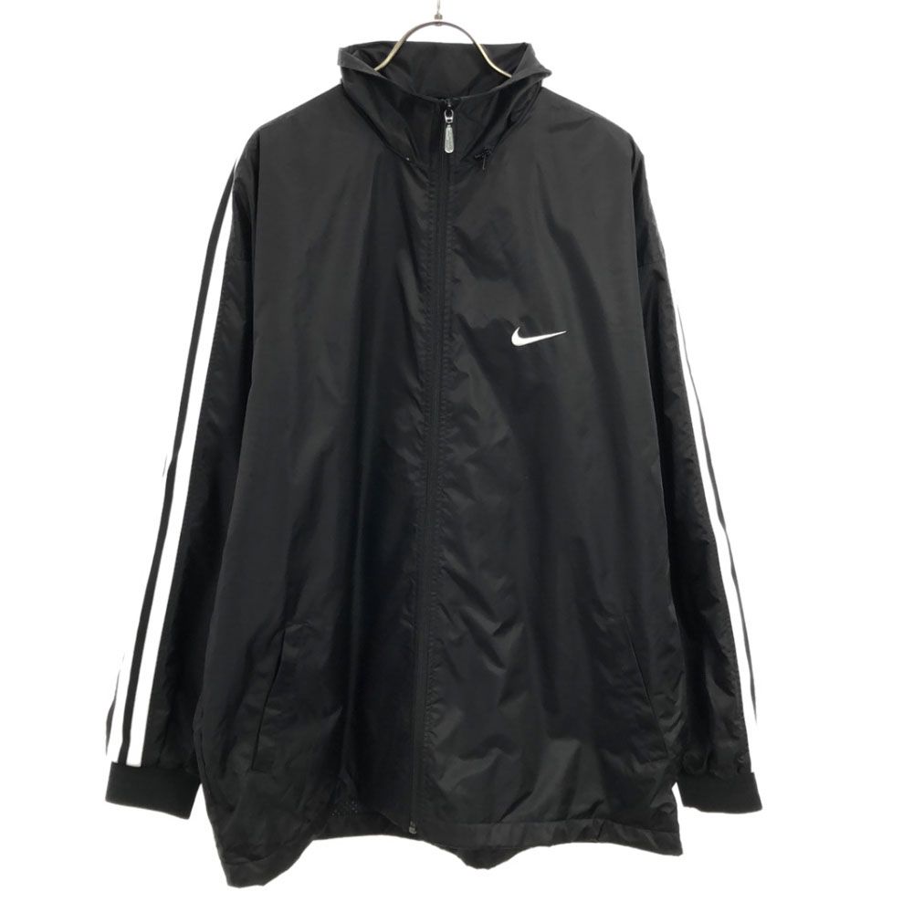 ナイキ 90s 黒タグ オールド トレーニング ナイロンジャケット XL ブラック NIKE 裏メッシュ メンズ