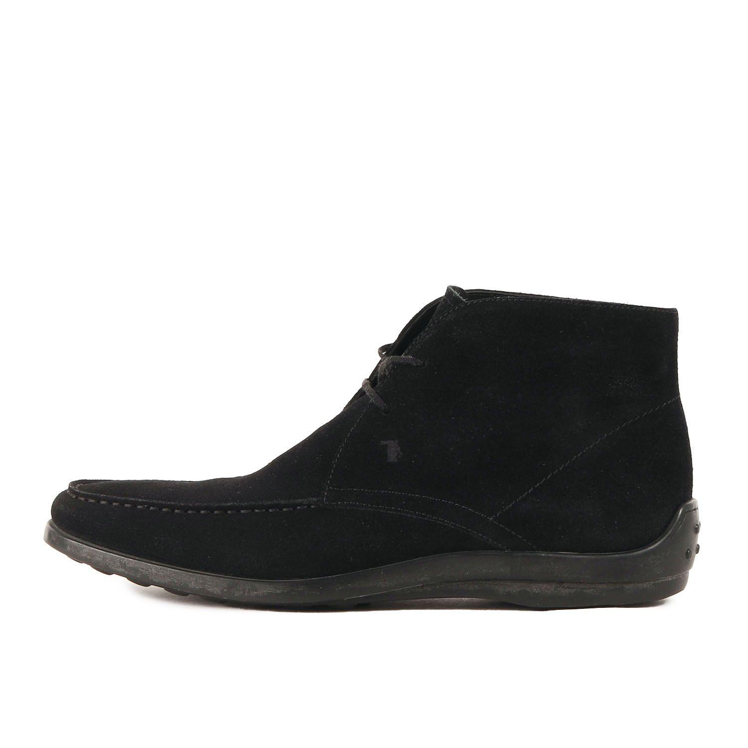 TODS トッズ サイズ:7 1/2(26.5cm相当) / スウェード レザー チャッカブーツ / MADE IN ITALY / ブラック 黒 / イタリア製 / シューズ 靴【メンズ】【中古】