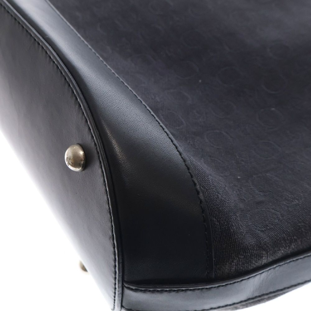 CELINE (セリーヌ) Cマカダム ハンドバック トートバッグ ブラック  