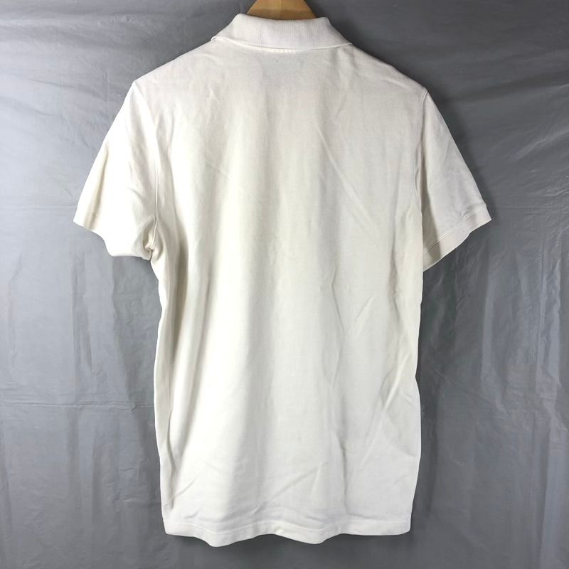 プラダ PRADA ポロシャツ 半袖 綿100％ ロゴ入り 白 928795 - メルカリ