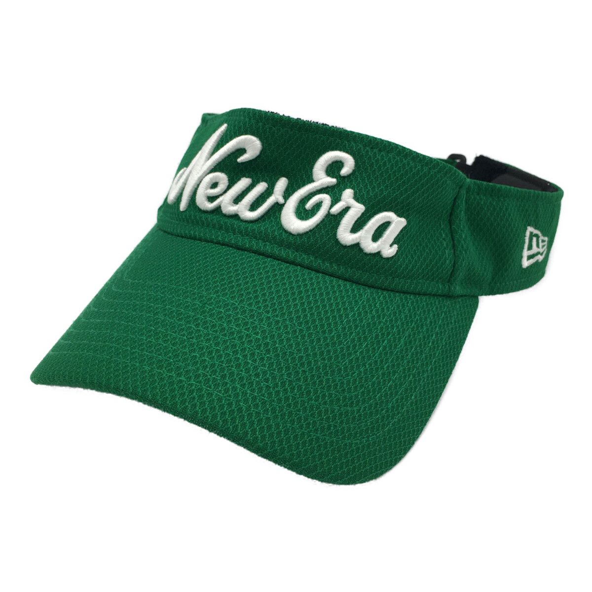 中古 ニューエラゴルフ NEW ERA GOLF サンバイザー フリー 緑  グリーン  刺しゅうロゴ