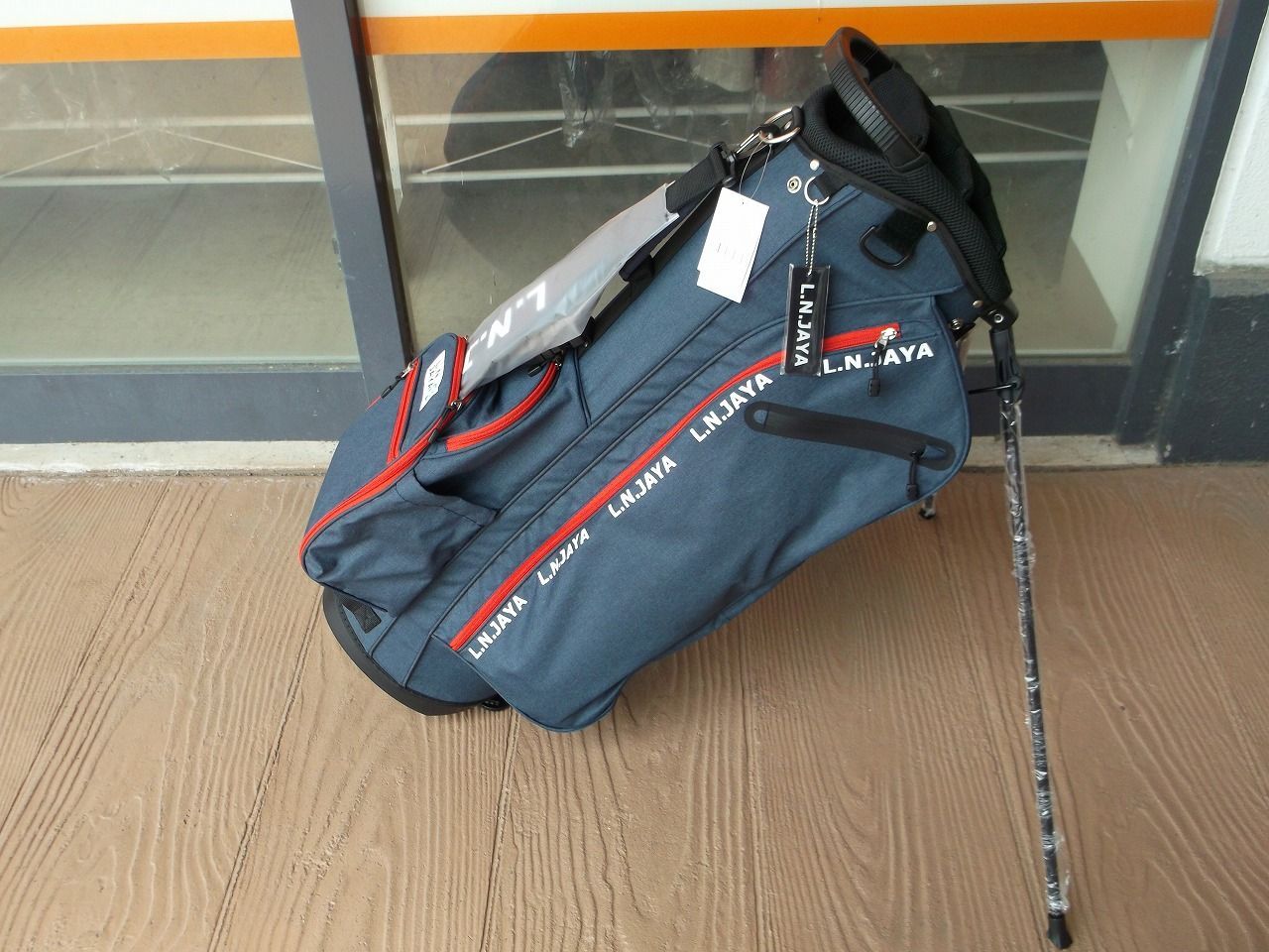 L.N.JAYA スタンドバッグ 軽量モデル 9.0型 2.7㎏ ネイビー キャディ