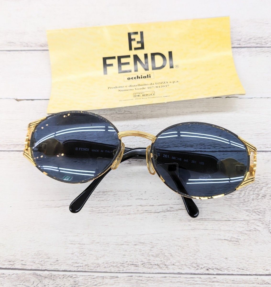 安い正本FENDI（フェンディ）FS 199 col.367ヴィンテージサングラス新品めがね眼鏡メガネフレーム その他