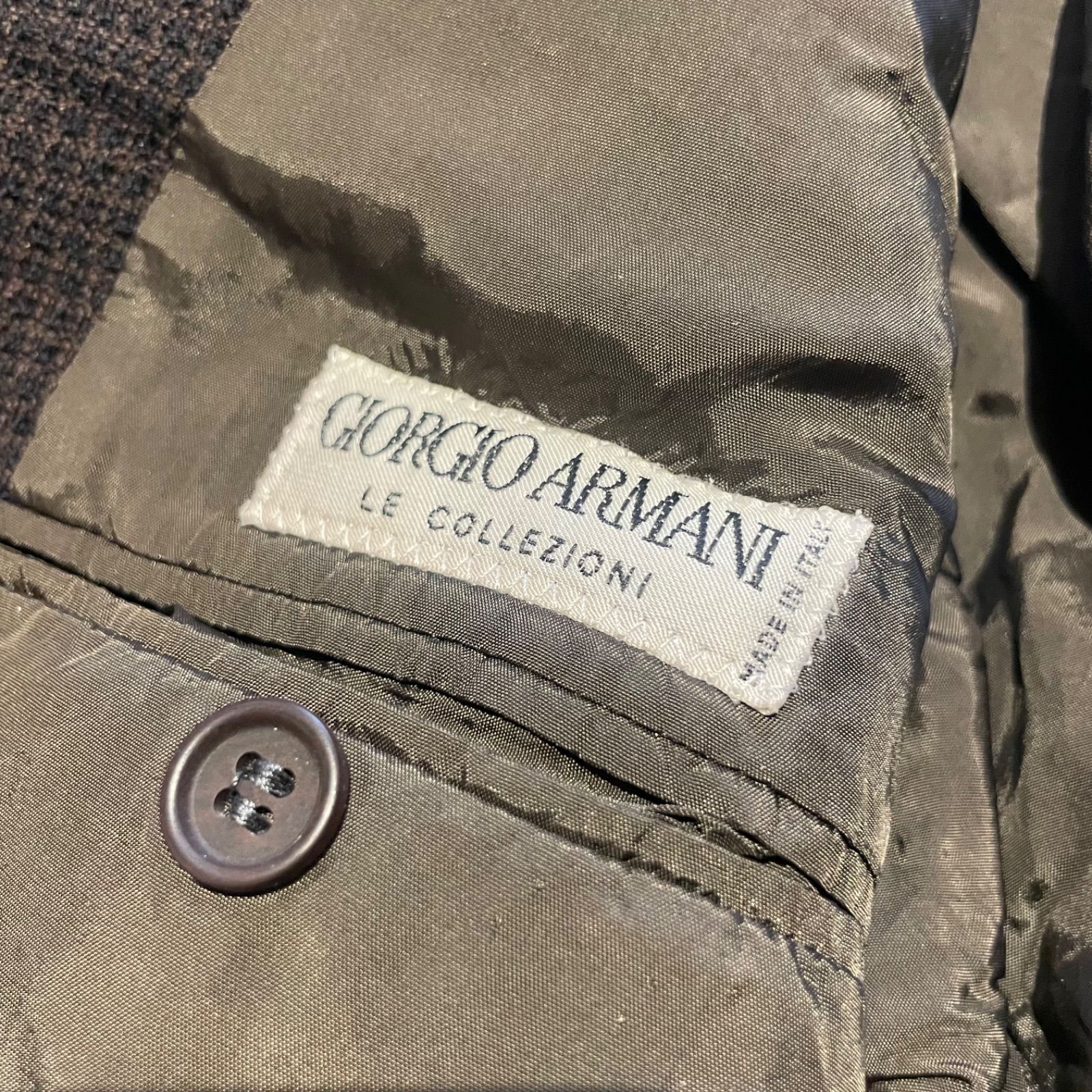 即購入可]GIORGIOARMANI イタリア製 90s テーラードジャケット - メルカリ