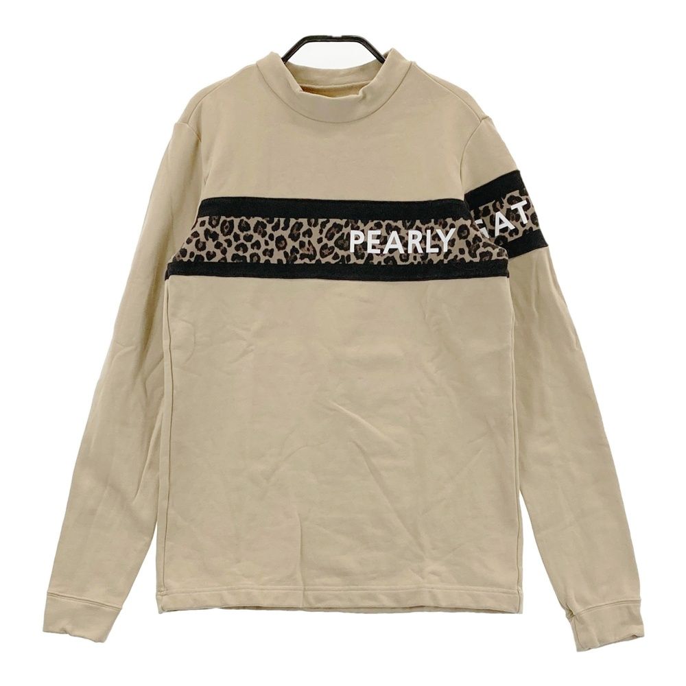 サイズ：5 PEARLY GATES パーリーゲイツ  ハイネック 長袖Tシャツ  ホワイト系 [240101420041] ゴルフウェア メンズ ストスト PEARLY GATES パーリーゲイツ ハイネック 長袖 インナー Tシャツ