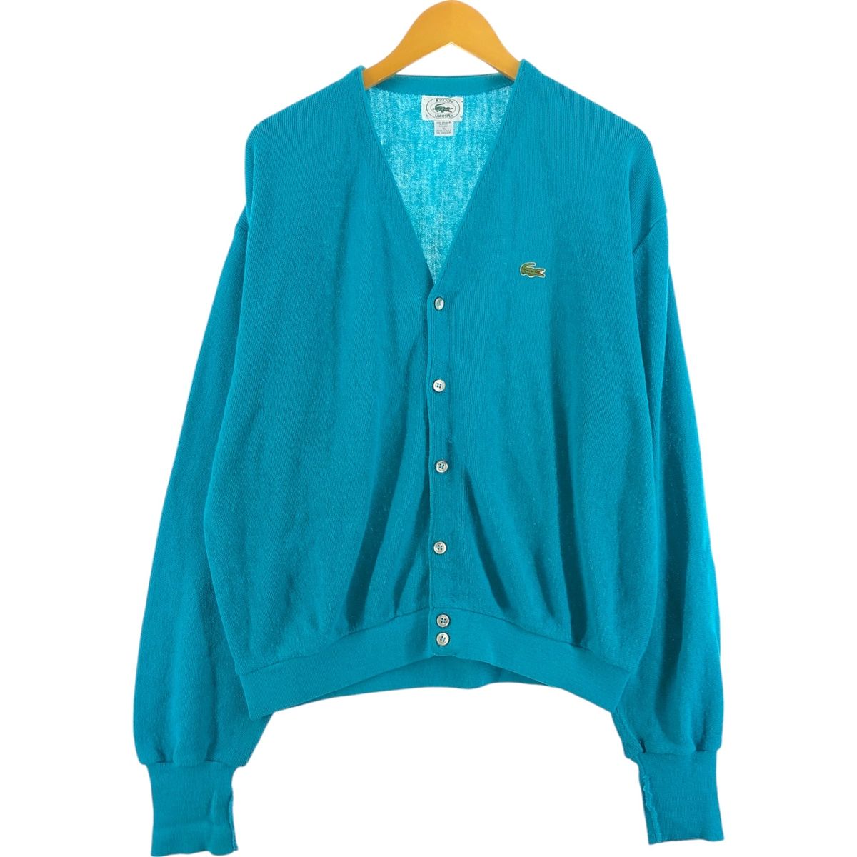 【80~90s古着】IZOD LACOSTEアクリルカーディガン 古着 80~90年代 ラコステ LACOSTE IZOD アクリルニット