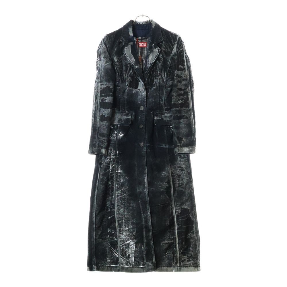 【関税込み】Diesel ブラック＆ブルー De-Pia-Fse デニムコート Black & Blue De-Pia-Fse Denim Coat by Diesel on Sale