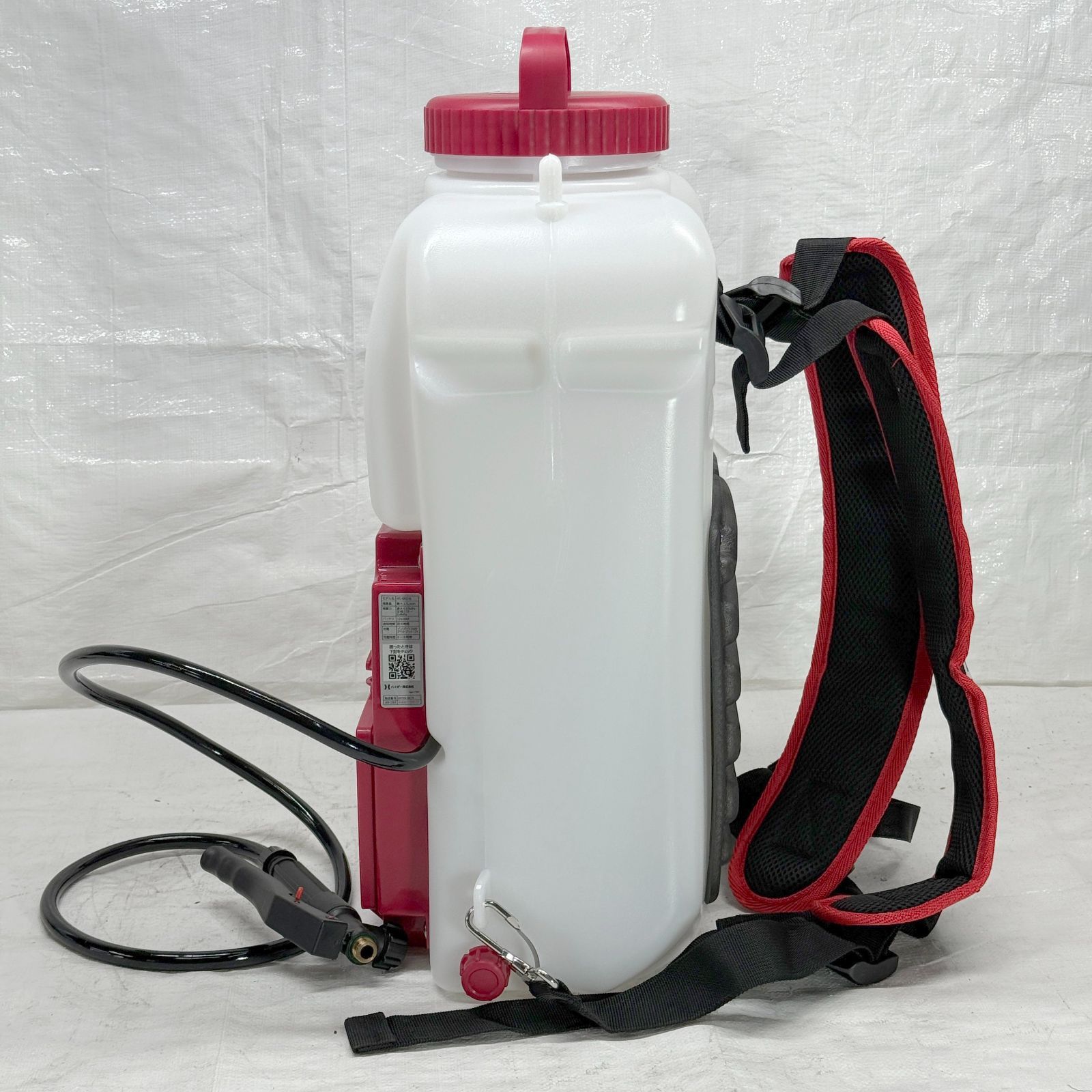 激安大特集！ ♥品 電動噴霧器 16L 背負い式 充電 バッテリー式 ノズル5種付 HG-KBS16L レッド 1129