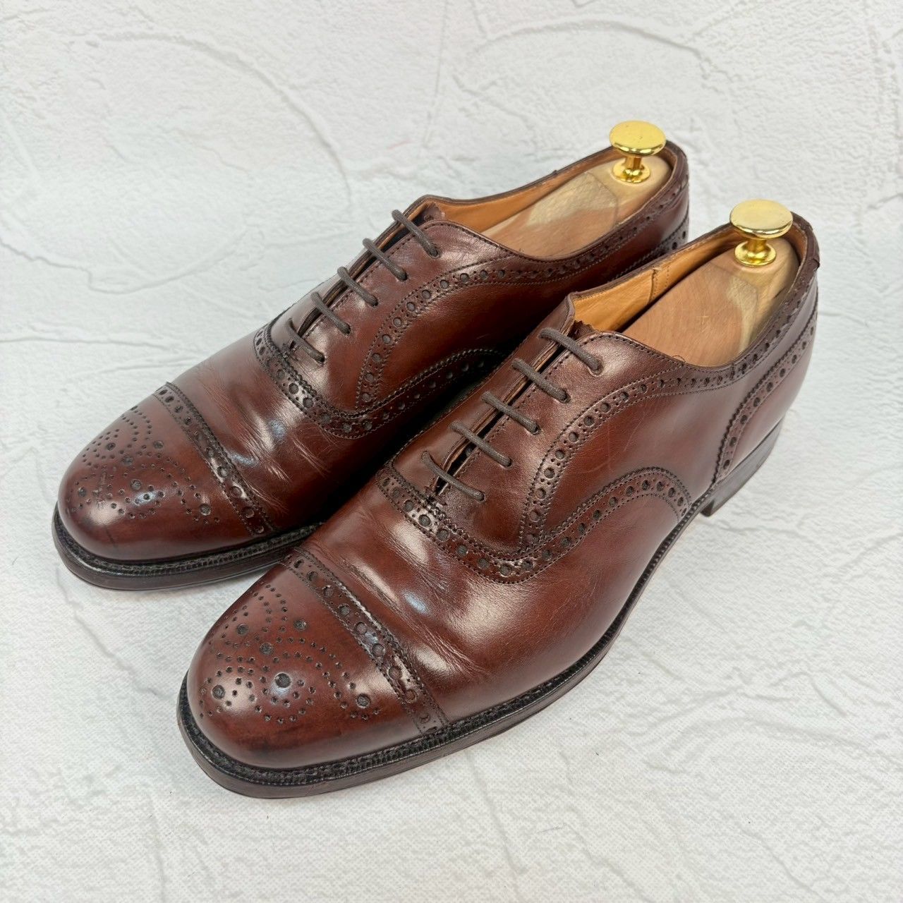 Church's チャーチ Diplomat ディプロマット セミブローグ 内羽根 茶