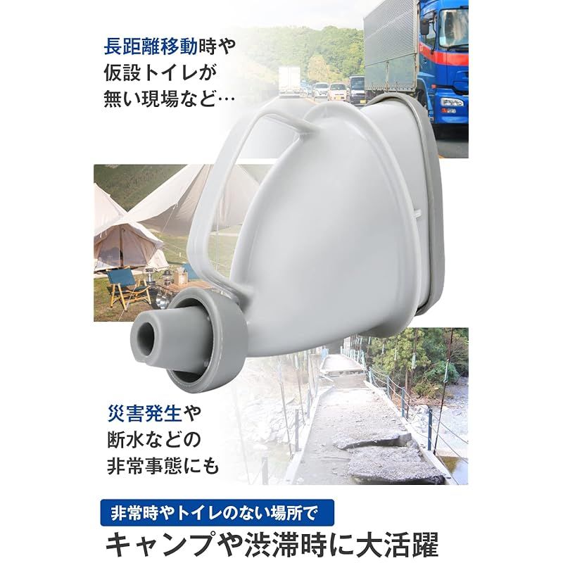 AFROMARKET) 簡易トイレ 非常用トイレ 携帯トイレ 防災 登山 キャンプ アウトドア 震災 地震 断水 ペットボトル携帯トイレ 尿瓶 男女兼用  1 - メルカリ