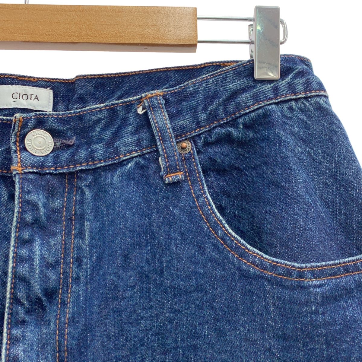 CIOTA シオタ BAGGY 5 POCKET PANTS バギー 5ポケット セルビッチ デニムパンツ 32 インディゴ メンズ