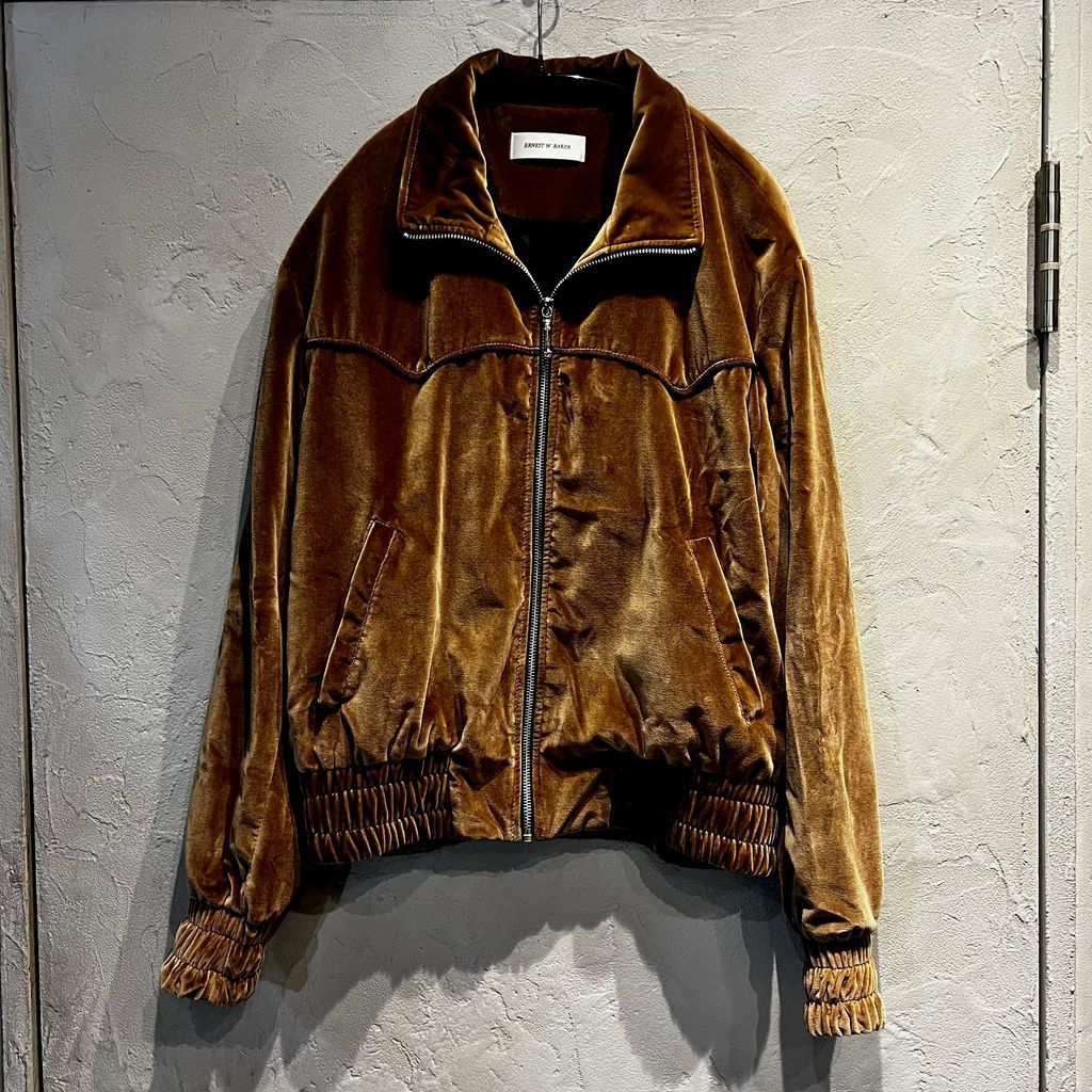 ERNEST W. BAKER アーネスト ダブル ベイカー EWB VELOUR TRACK TOP