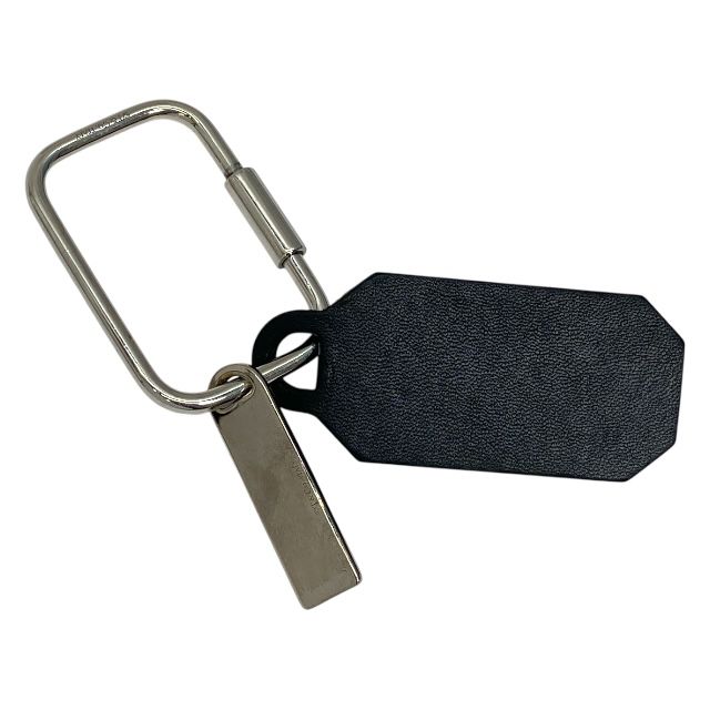 ティファニー Return to Tiffany レクタングル カラビナ キーリング キーホルダー ロゴプレート レザー シルバー ブラック 黒 Tiffany-Co. メンズ 上品な印象 感あるデザイン