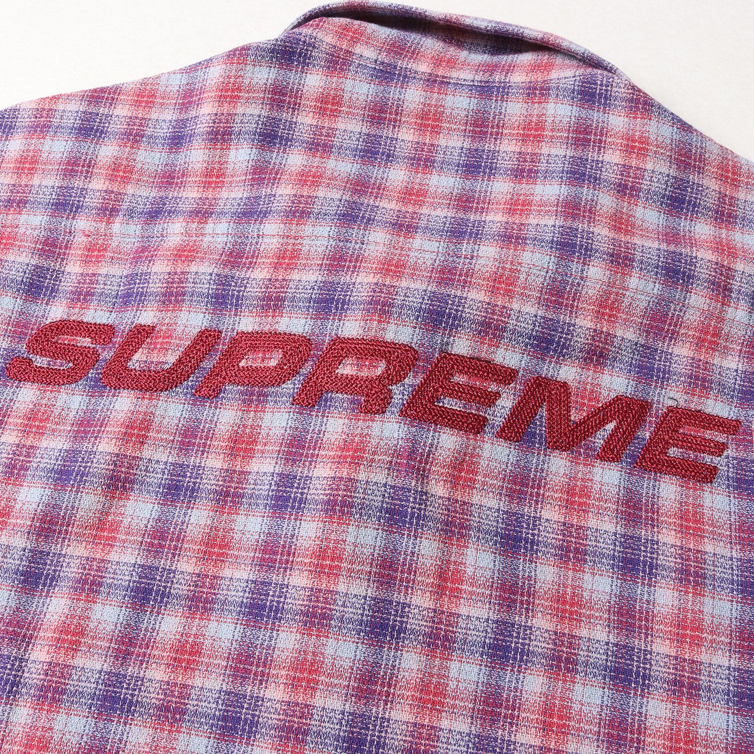 美品 Supreme シュプリーム シャツ サイズ:XL チェーン 刺繍 ロゴ 