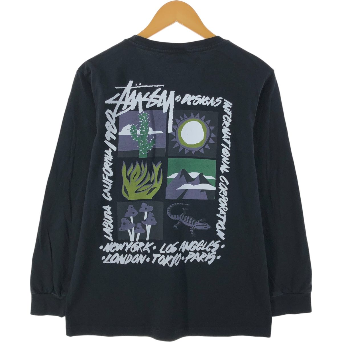『STUSSY』ステューシー (L) バックプリントロングTシャツ 販売初売 『STUSSY』ステューシー (L) バックプリントロングTシャツ
