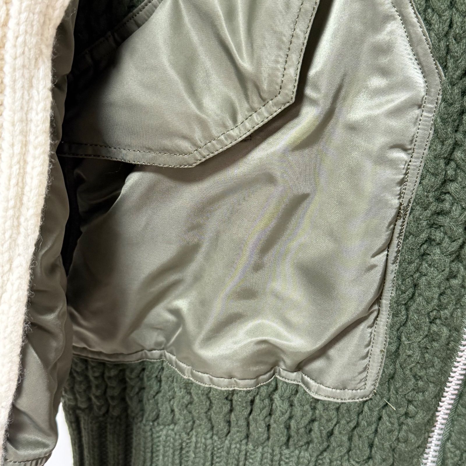 sacai ニットドッキングMA-1 ジャケット サイズ2 sacai - size2 sacai